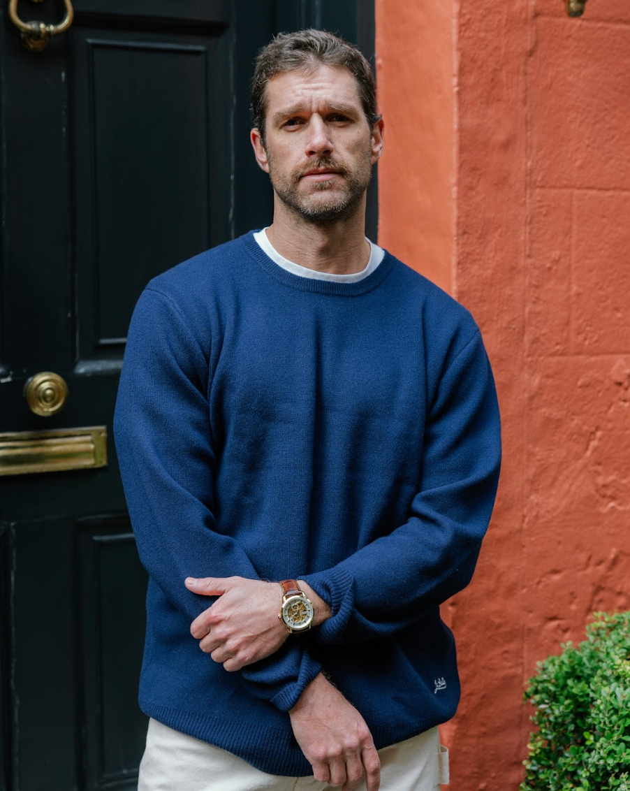 Merino Wool Sweater - Blue