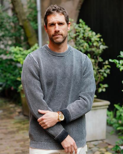 Fisherman Sweater - Charcoal – LaBelle Goods