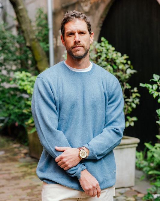 Merino Wool Sweater - Light Blue