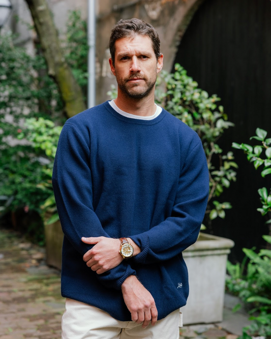 Merino Wool Sweater - Blue