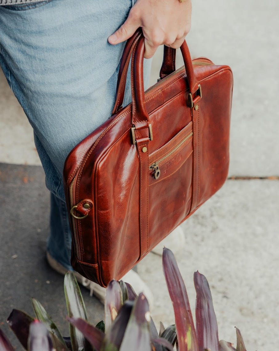 Italian Leather Briefcase