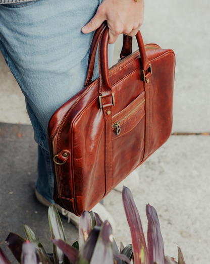 Italian Leather Briefcase