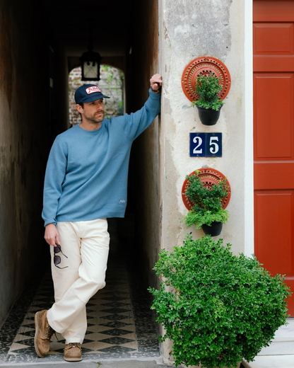 Merino Wool Sweater - Light Blue