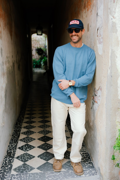 Merino Wool Sweater - Light Blue